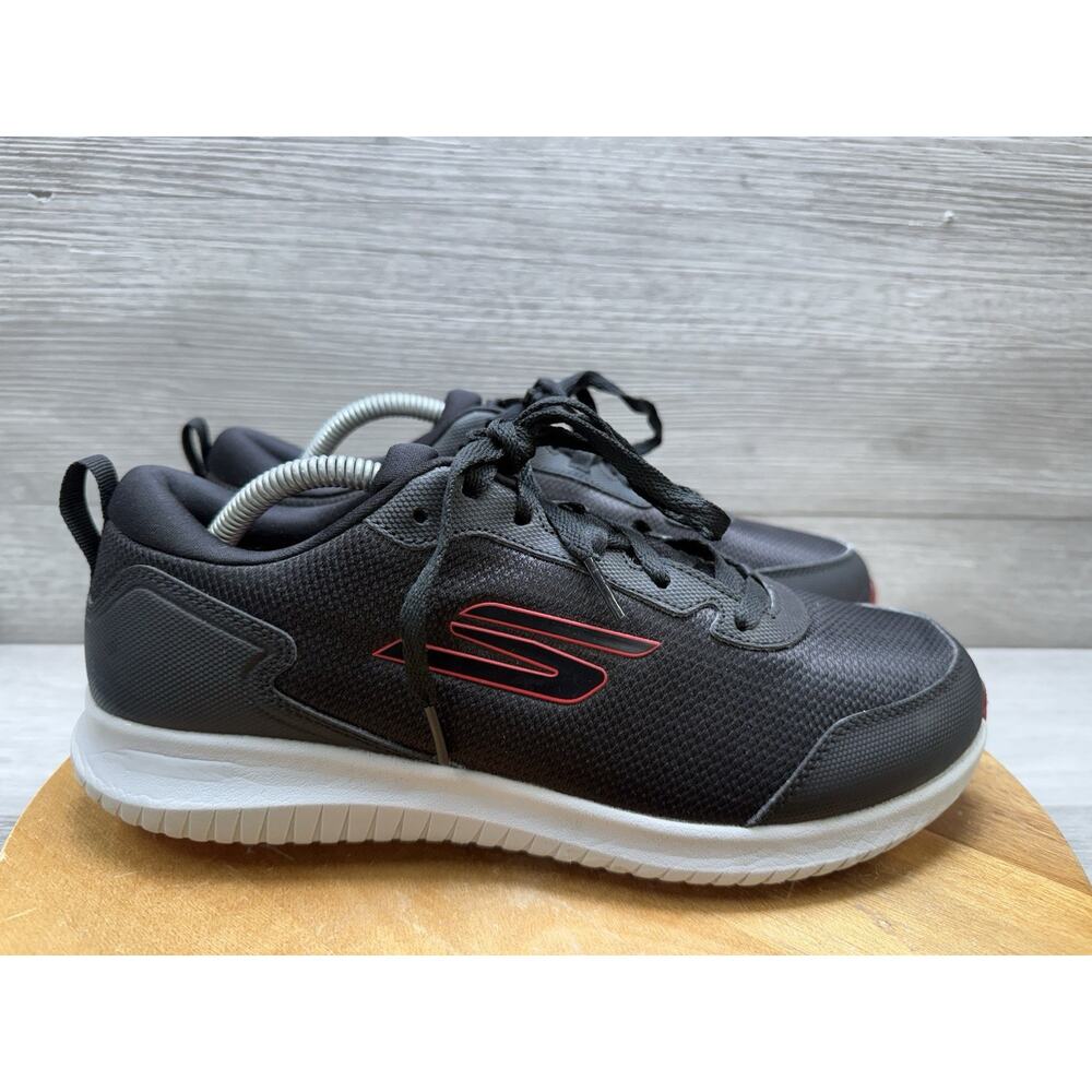 Men 9.5 Skechers Go Golf Max Fairway 4 214081WW Men's Black Red Golf Shoes Sm